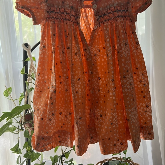 Vintage Smocked Floral Dress • Preppy  • 100% Cotton - Picture 8 of 8